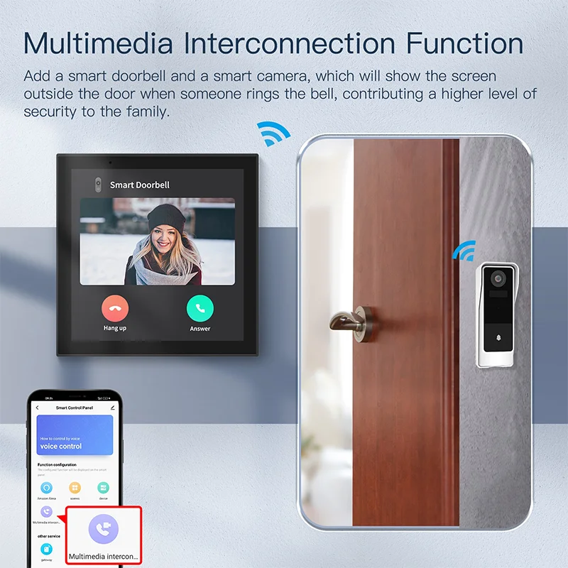 MOES intelligent touch panel display for hotel installations