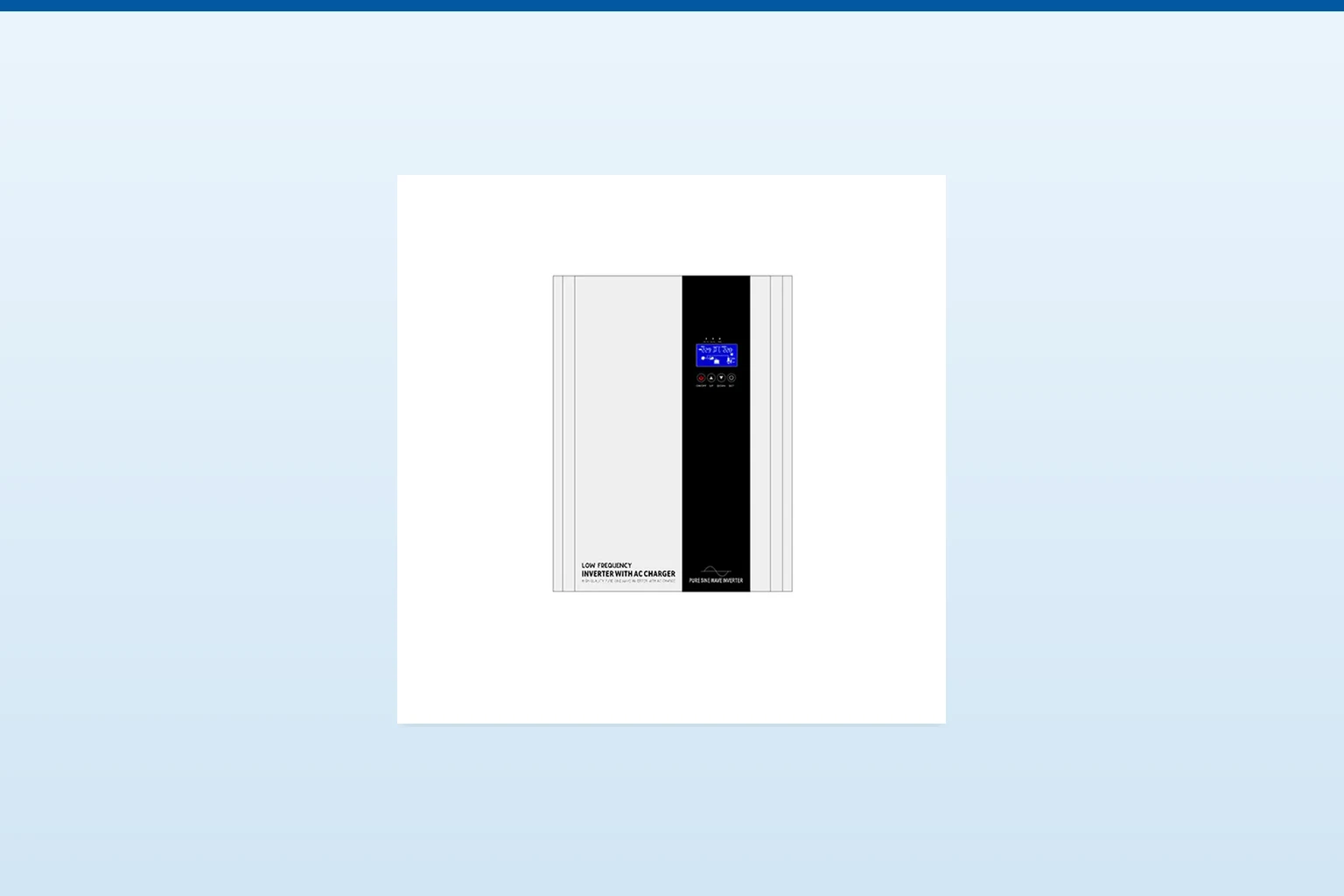 hybrid solar inverter — MOES official product with illustrative background (not a real site photo)