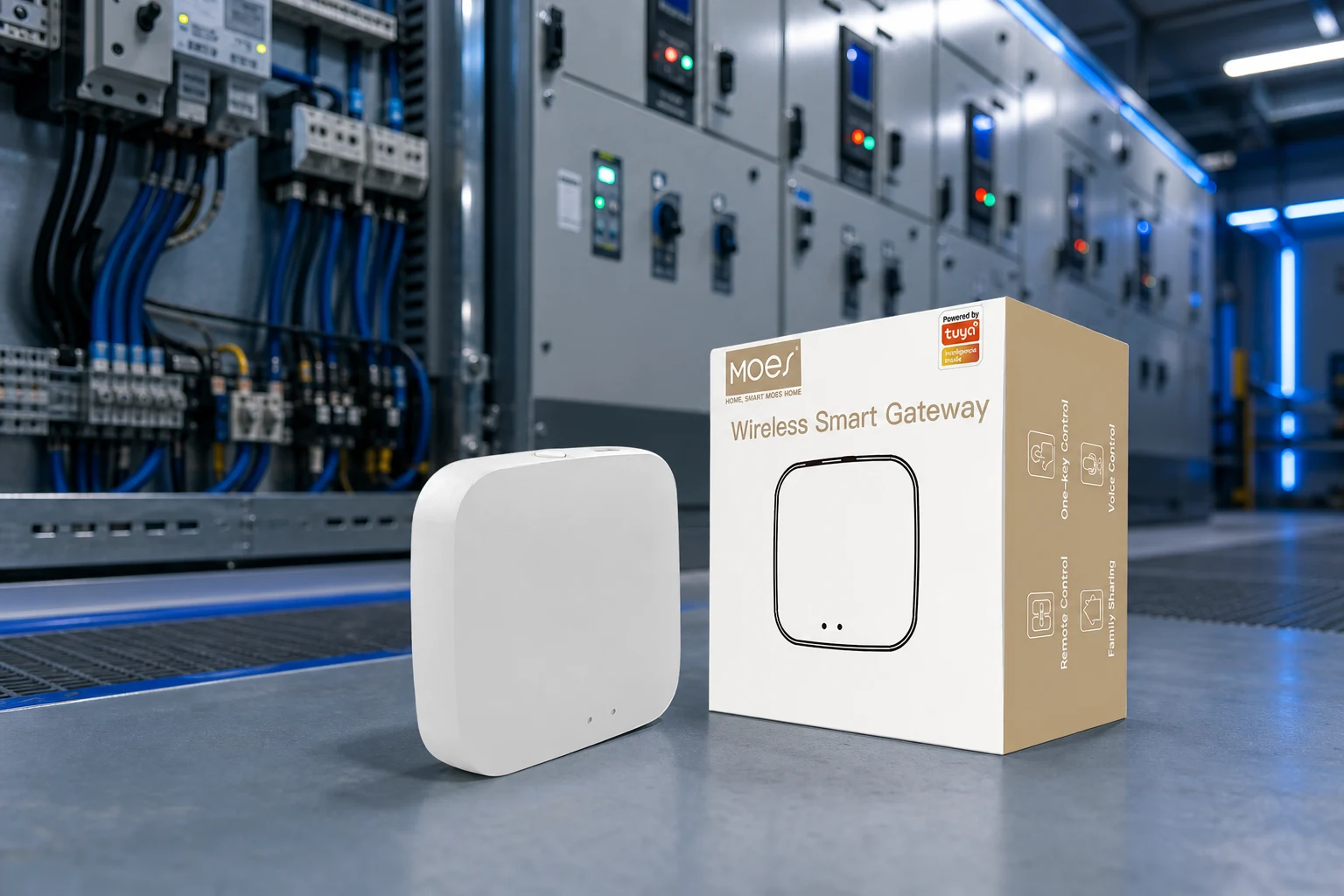 MOES gateway illustration for Bluetooth Mesh and Zigbee planning