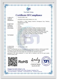 Type Test Certificate
