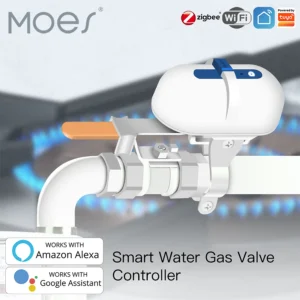 MOES WiFi Water Gas Pipeline Auto Shut OFF Valve Controller