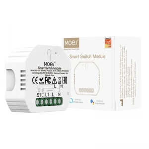 Moes Mini DIY WiFi and RF433 Smart Light Switch Module for Reset and Rocker Switches 1 Gang 1/2 Way Multi-Control