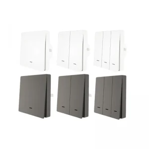 MOES Smart ZIGBEE Wall Light Switch with Neutral Wire or No Neutral Wire Wiring No Capacitor Needed Smart Life/Tuya 2/3 Way